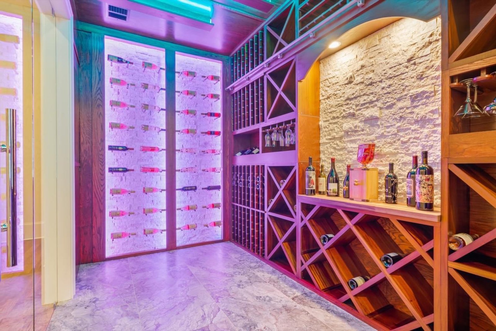 Custom wine room addition by GHIR Construction in Cumming, GA