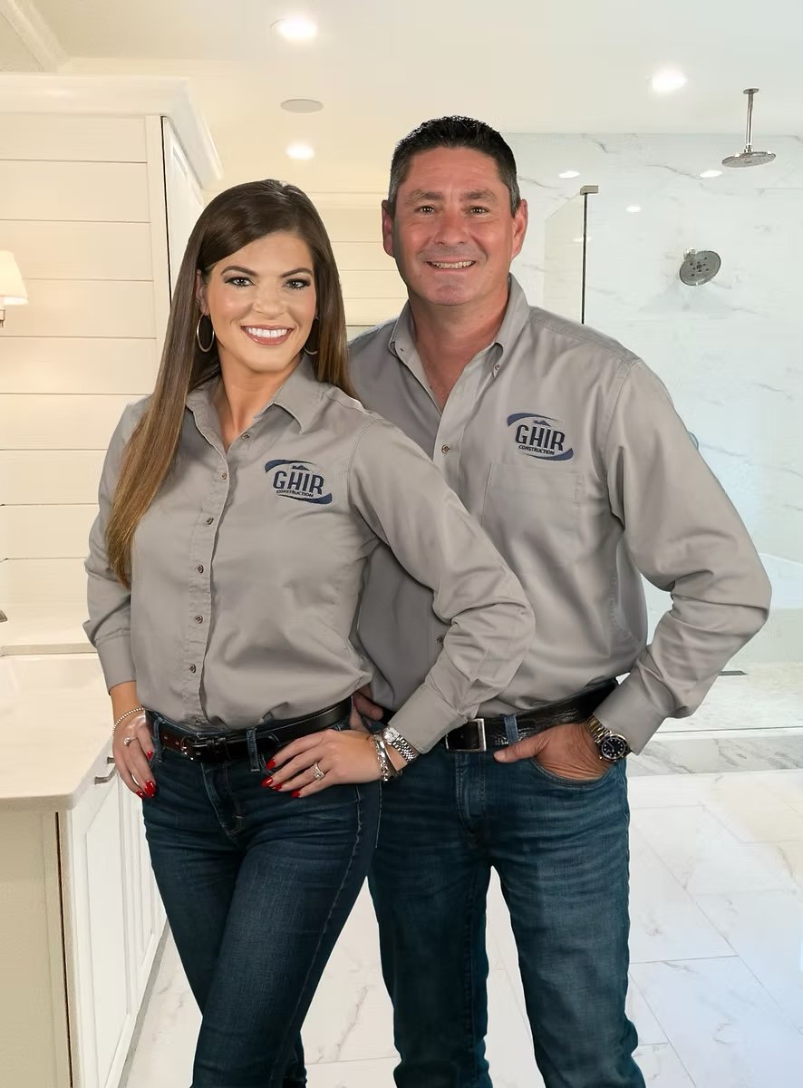 Wes and Lindsay Wiggins, owners of GHIR Construction